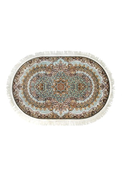 Килим овальний бірюза, 160/245 см