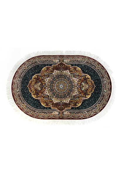 Килим класика овальна темна бірюза, 160/230 см